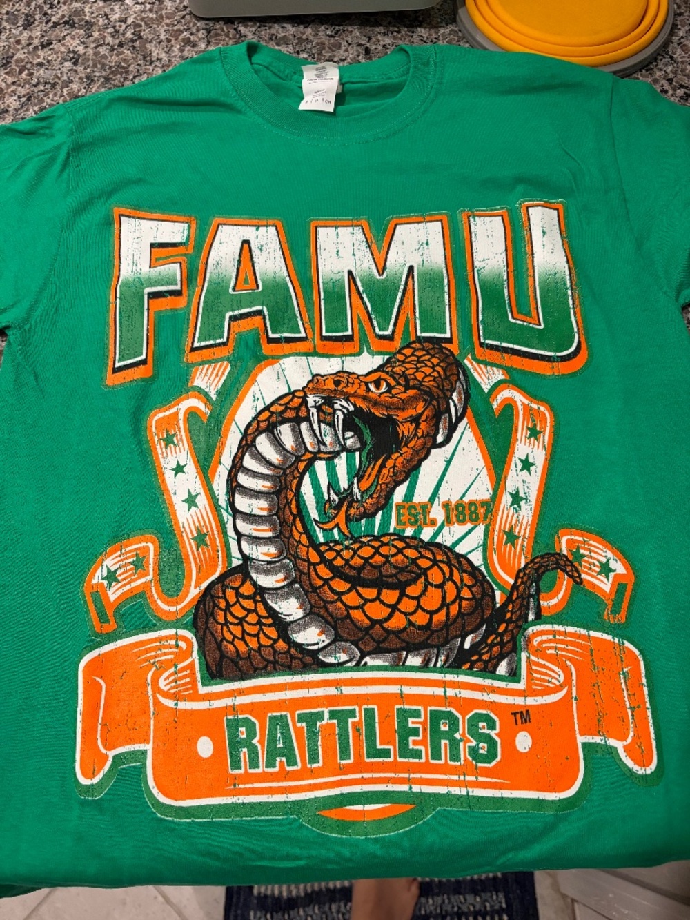 FAMU Florida A&M Rattlers Green T-Shirt S M